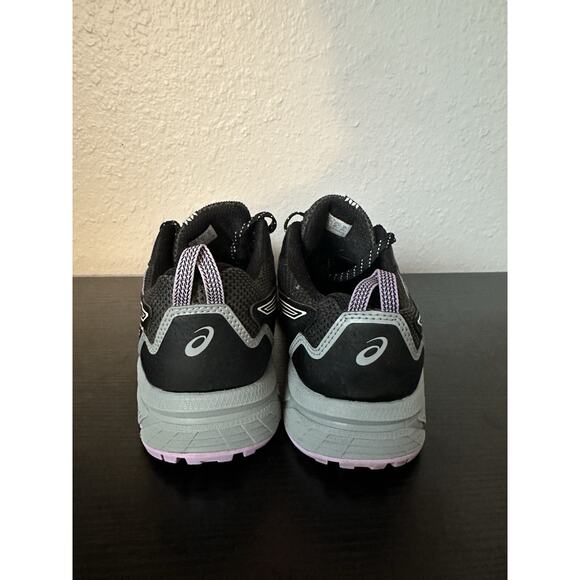 ASICS Running Shoes Women's Size 9.5 Black Gel-Venture 8 Black Purple Green - Picture 2 of 6